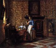 Pieter de Hooch Interior with Figures France oil painting artist